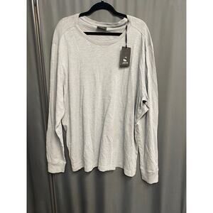 Jeff Pullover Sweatshirt Men's 2XL Gray Long Sleeve Round Neck Athleisure B47